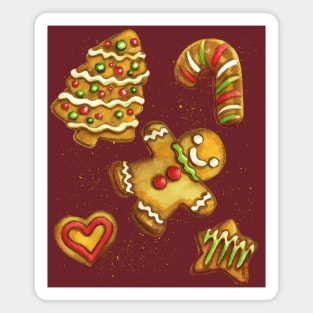 Christmas Gingerbread Cookies Magnet